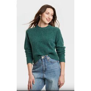 Women’s Pullover Sweater Size Large L Crewneck Textured Knit Universal Thread